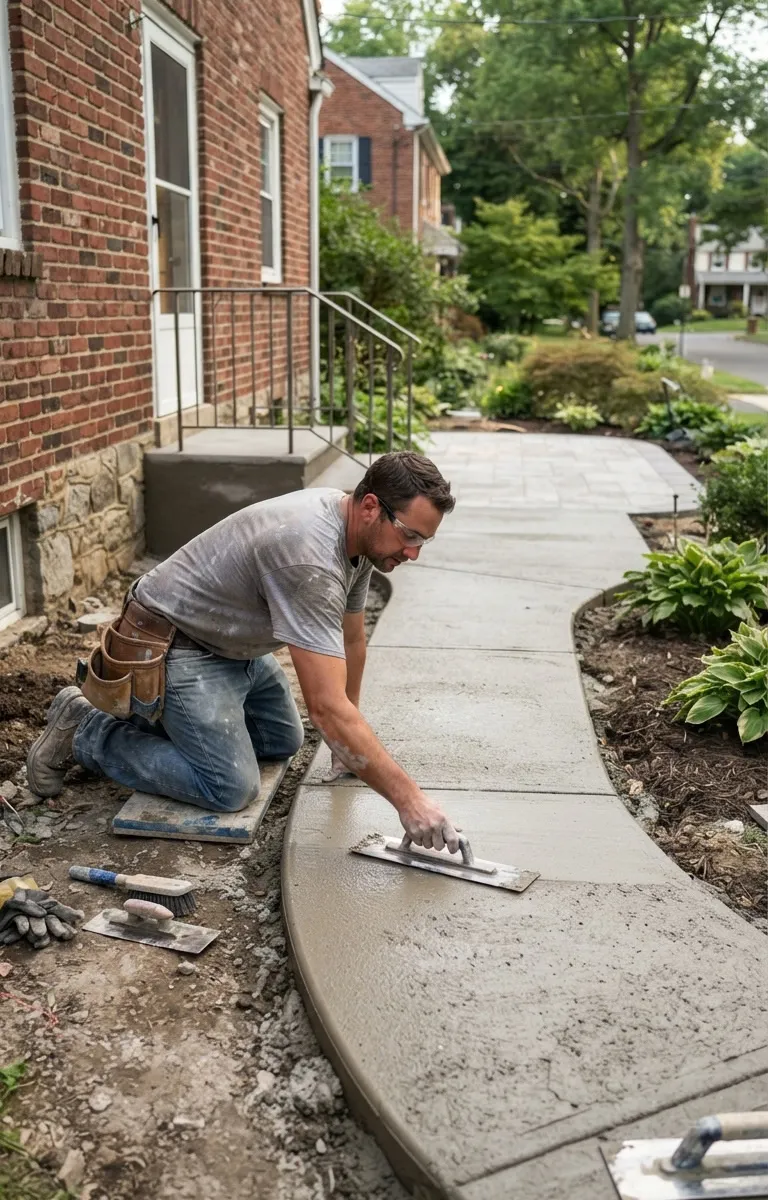 Advanced Concrete Sidewalks and Walkways Conshohocken PA - Concrete Paving PA