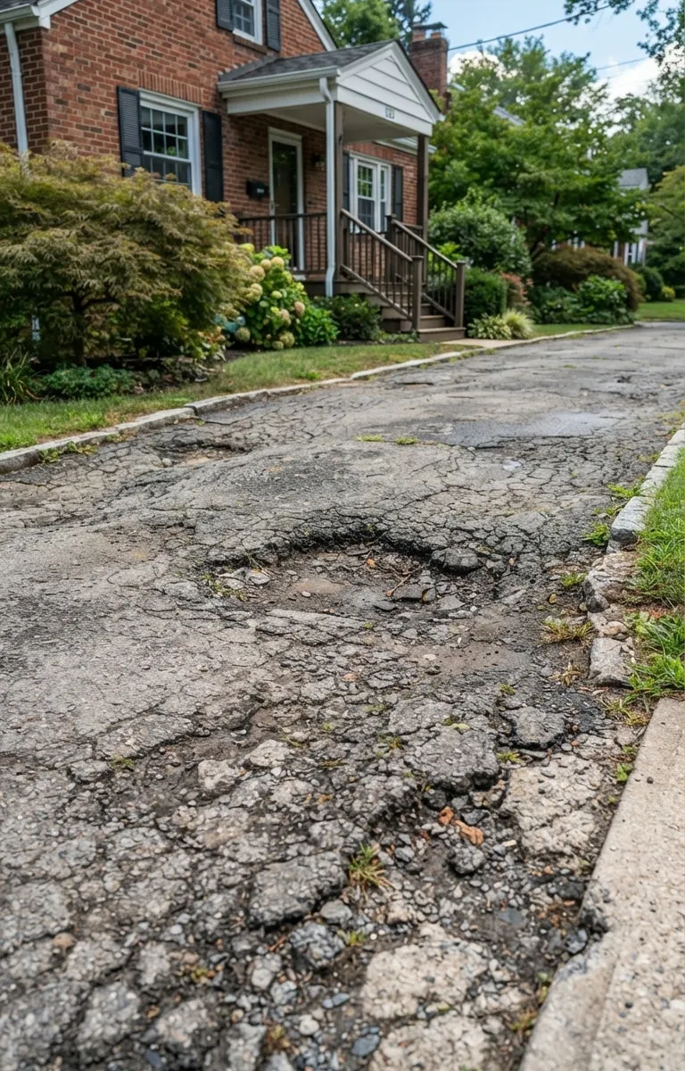 Broken and Cracked Asphalt Conshohocken PA