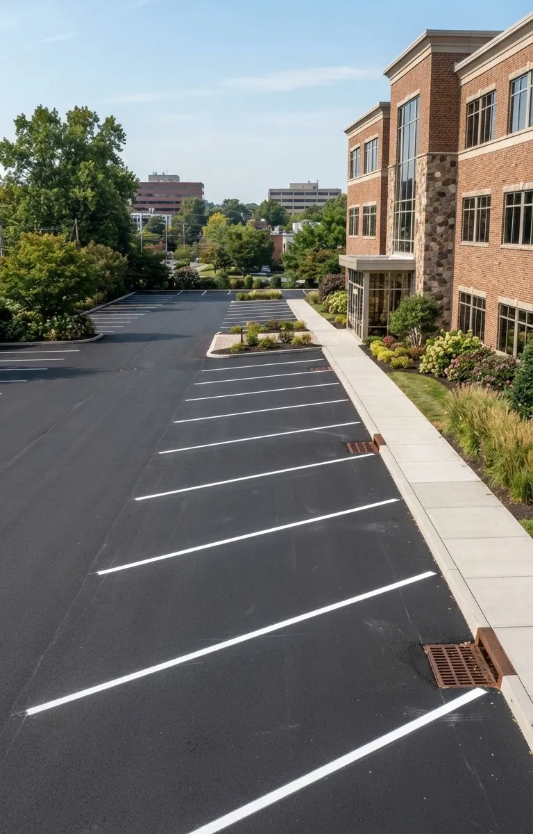 Commercial Parking Lot Paving Services in Conshohocken PA - Advanced Concrete Paving