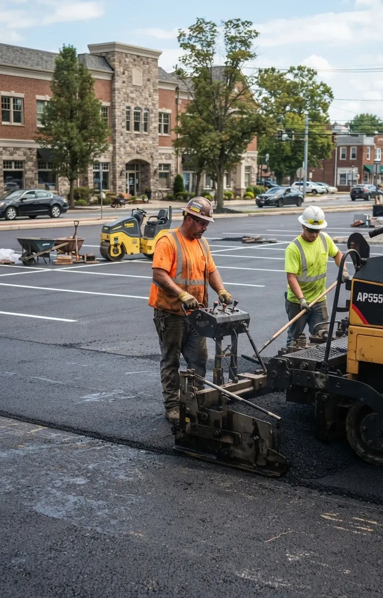 Commercial Parking Lot Paving Services in Conshohocken PA - Paving Contractor PA - Advanced Concrete Paving